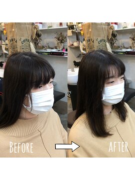 ビーカルム(美calm) 前髪スケルトン♪全体イメチェンかっと