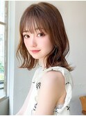 大人かわいい/ショートボブ/小顔ショート/艶カラー/20代30代40代