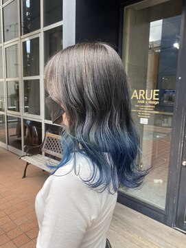 ヘアーデザイン アルエ(HAIR×design ARUE) ブルーグラデーション