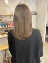 シェル 津山の手店(shel)&nbsp;20代30代ダブルカラーブリーチ立体感グラデーションbeige color