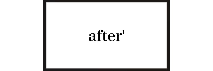 アフター(after)のサロンヘッダー