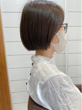 アコテアット ヘア(acote @) 【Neolive &渋谷店】韓国風顔周りレイヤープツッとボブ