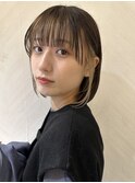 シルキーベージュ×グレージュカラー【髪質改善/縮毛矯正】