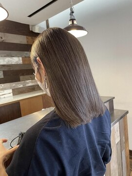 サンタフェ 岐阜島店(Santa'Fe) Santa'Fe式脱白髪染め白髪ぼかしカラー/ミディアム