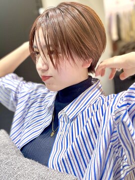 ジエクト 本店(The Ect) ★◎斜めバンググレージュカラーシルキーベージュデザインカラー