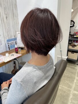 コスタ オブ リシェール(The COSTA of RICHAIR) グラデーションボブ ショートレイヤー越谷 韓国 顔周りカット