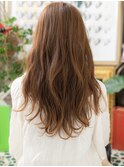 ★アシンメトリー大人巻き小顔かきあげロング20代30代40代★10