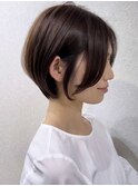 【NoWL】丸みショートボブ中野グレージュイルミナ5403