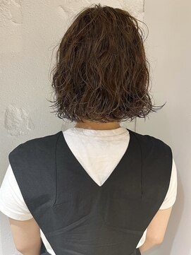 コフィー バイ メルト 吉祥寺(cofy by melt) 【三ツ井純】ニュアンスカール ボブパーマ グレージュカラー