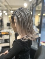 ラフ 難波店(LAFF)&nbsp;#黒髪#ボブルフ#ネビージュ#小顔#ワンレン