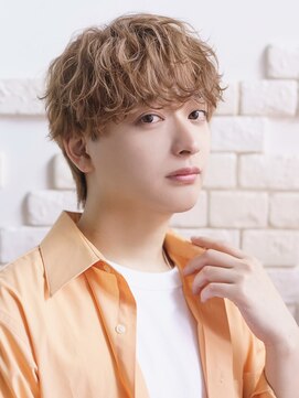 オーシャントーキョー 心斎橋(OCEAN TOKYO WEST) 波巻きパーマツイストスパイラルパーマセンターパートウルフ