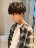 ツイストスパイラル 強めパーマ 束感 マッシュショート
