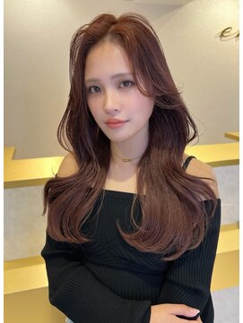 ヘアデザイン ファブロ(hair design FABRO.) 韓国風レイヤー/髪質改善カラー/モカベージュ