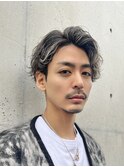 ブリーチパーマツイストスパイラルパーマメンズハイライトカラー