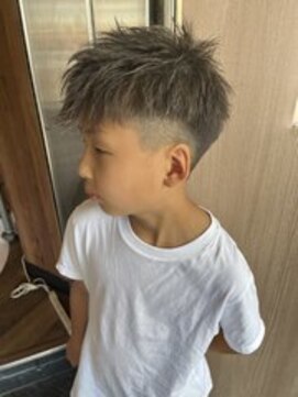 アヴァンス 難波店(AVANCE.) キッズカット×メンズメッシュ×キッズカラー