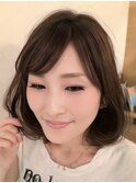 ワンカールミディアムボブ