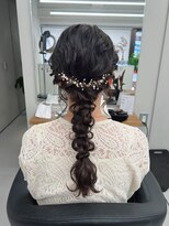 ポニーテールの編み下ろし【清板】