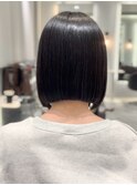 ミニボブ / 切りっぱなしボブ / コリアンブラック / 群馬太田