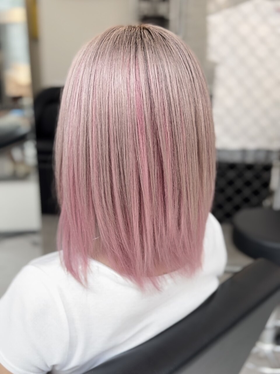 アンブレラカラー ピンク×ミルクティー：L243384088｜ミラ 銀座(MILA