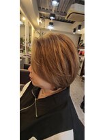 ヘアーエポック(hair epoque) 明るめベースハイライトベージュ