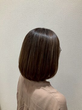 アクセ ツヤ髪結べるボブ＊ミディアム＊大人可愛い30代40代