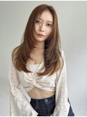 【新潟/万代】ロングレイヤー　顔まわりカット　ハッシュカット