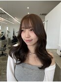 ブラウンカラー10代20代韓国艶髪カラー髪質改善