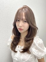 ヘルツ(Hz)&nbsp;レイヤーカット/ミルクティーカラー