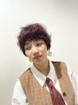 サニーズ(SUNNY'S by CONKS) 小顔フレンチボブ×ボルドーカラー