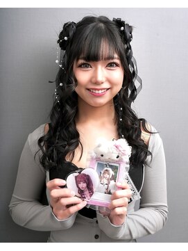 人気の羊さんヘア推し活オタ活ヘアセットヘアメイクヘアアレンジ