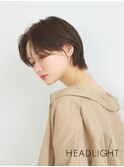 小顔ウルフショート#レイヤーショート#ダークアッシュ#韓国