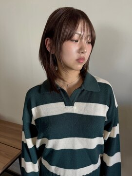 ナループロア ルームー(Nalu pu loa ROOMOO) 韓国レイヤーカット/ハッシュカット/ミディアムレイヤー