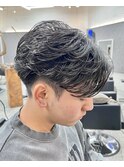 圧倒的毛流れフェザーパーマ/メンズパーマ