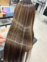 ハーシーバイアポロ 相模大野(HERSHE by apollo) x髪質改善/ホワイトグレージュ/レイヤーカット/チェリーブラウン