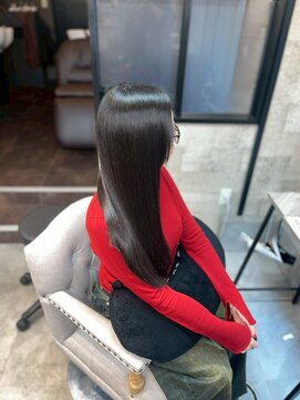 ハル 新宿(haru) 黒髪ロング/ストレートロング/髪質改善/ツヤ髪/韓国風