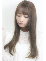 ラフヘアーアンドライフ 所沢東口店(LAF Hair&Life)&nbsp;自然な艶としなやかな手触りのストレートスタイルでうねりを改善