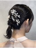 お呼ばれヘア♪ツインポニーアレンジ