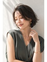 アッシュ 学芸大学店(Ash) ショートボブ/大人女性/アッシュベージュ/白髪ぼかし/脱白髪染め