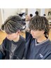 【平日限定】メンズカット&ハイライト&パーマ¥26400→¥22000