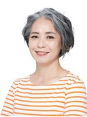 グレイヘアの方に☆似合わせウェーブボブ