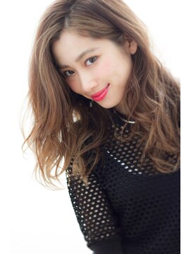 マリアバイアフロート(Maria by AFLOAT) エフォートレスなモーブカラーかきあげ風ワンサイドロング