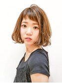 【morio熊本】流れるショートバングふんわりボブ