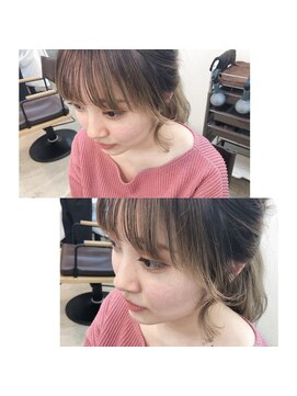 エトネ ヘアーサロン 仙台駅前(eTONe hair salon) 《eTONe》韓国人風シースルーバング