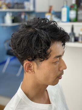エストアール(S to R) natural perm style 3mmfade