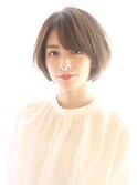 【30代40代50代】カットで決まる大人可愛いひし形ショートボブ