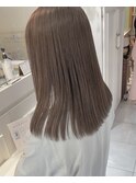 さりげなハイライト×ミルクティーベージュ