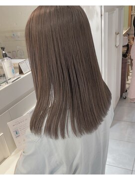 ネオリーブカフ 鶴ヶ峰店(Neolive caff) さりげなハイライト×ミルクティーベージュ