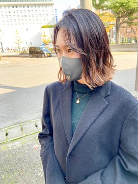 ブルー(BLUE) #BLUE 外ハネボブ