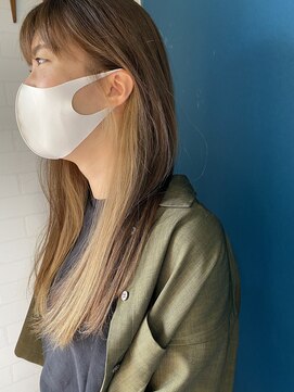 ラシル バイ レストプラス(racil by rest plus) ベージュ系インナーカラー