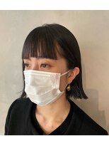 エイト ヘアサロン 渋谷本店(EIGHT)&nbsp;ワイドバング×切りっぱなしボブ